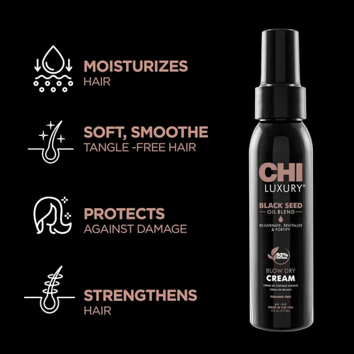Vista 2 de CHI Crema seca de aceite de semilla negra de lujo, 6 onzas líquidas