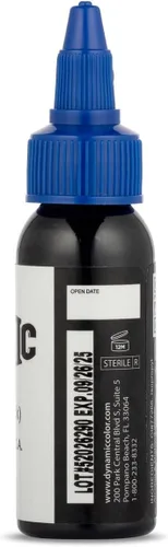 Vista 2 de Dynamic Color Co Botella de tinta negra triple 1oz Sterilized and lot-numbered for full traceability; established American brand trusted by