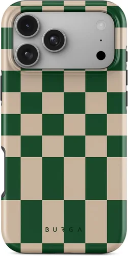 Vista 121 de BURGA - Funda p/teléfono compatible con iPhone 13 Pro, carcasa rígida híbrida de 2 capas + Funda protectora de silicona, almendras latte a lunares