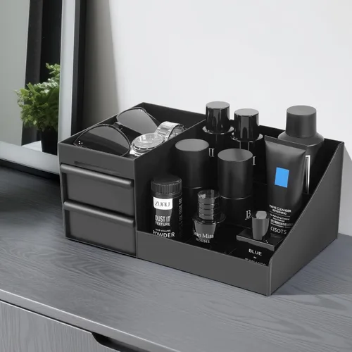 Vista 7 de Organizador de colonia para hombre, organizadores de baño, organizador para hombres, soporte para colonia, bandeja de perfume, soporte de perfume