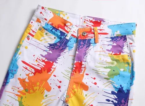 Vista 155 de Enrica Pantalones vaqueros estampados casuales para hombre