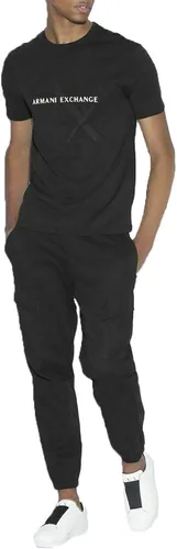 Vista 4 de AX ARMANI EXCHANGE Camiseta con logotipo de cuello redondo para hombre