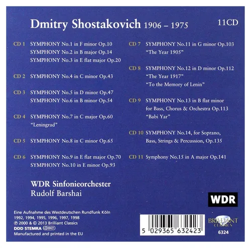Vista 2 de Shostakovich Complete Symphonies
