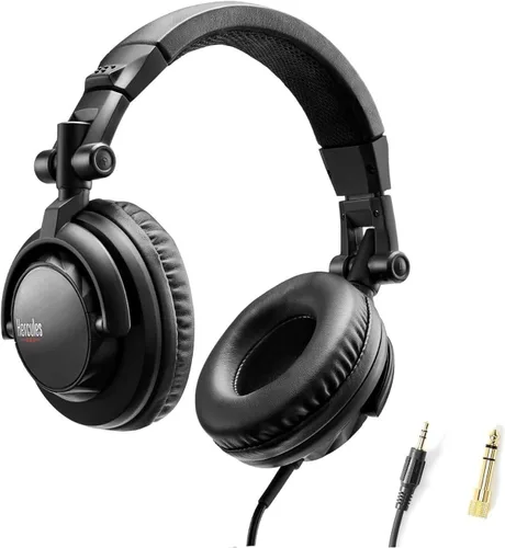 Vista 5 de Kit de aprendizaje DJ Hercules MK II que incluye el controlador DJ Inpulse 200 MK II, auriculares HD45 y altavoces DJ Monitor 32