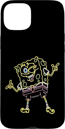 Vista 9 de Spongebob Squarepants Carcasa Neon Line Art para iPhone 17