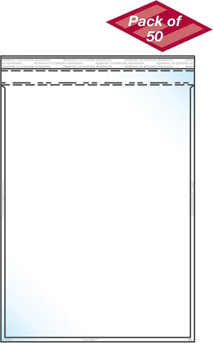 Vista 2 de EnvyPak Sobre transparente para catálogo, estilo vertical, cierre permanente para despegar y sellar con capacidad para insertos de 8.5 x 11