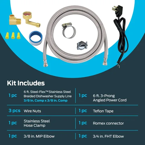 Vista 3 de EZ-Flo 48337 - Kit de instalación de lavavajillas