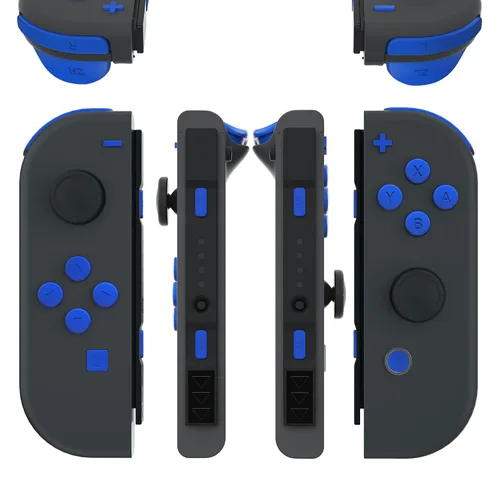 Vista 3 de eXtremeRate Blue Replacement ABXY Direction Keys SR SL L R ZR ZL Trigger Buttons Springs, Full Set Buttons Repair Kits with Tools for Nintendo