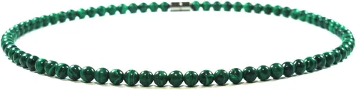 Vista 13 de Collar de cristal de malaquita para hombres y mujeres, joyería de malaquita con piedras preciosas auténticas, hecha a mano por el maestro chamán