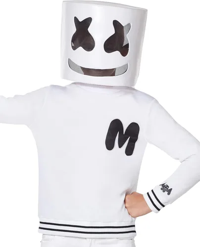 Vista 3 de Spirit Halloween Disfraz de Marshmello para niños, con licencia