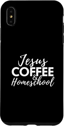 Vista 11 de Jesus Coffee and Homeschool Christian Family Faith Coffee Case for iPhone 17