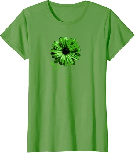 Vista 3 de Camiseta de conciencia de lesiones cerebrales traumáticas con cinta verde guerrero, Negro, S