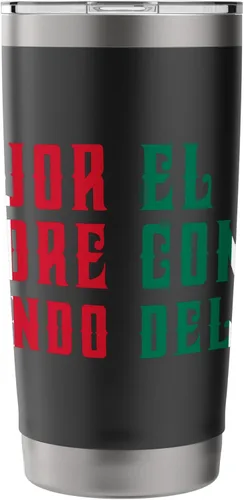 Vista 4 de El Mejor Compadre Del Mundo Spanish Compadre - Vaso aislado de acero inoxidable