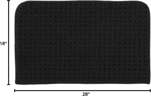 Vista 3 de Garland Rug Herald - Alfombra cuadrada para cocina, 18 x 30 pulgadas, color negro