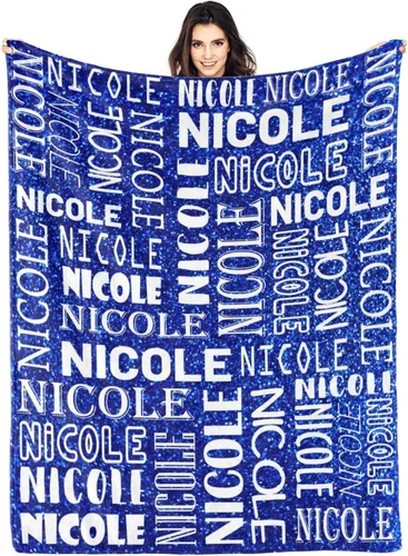 Vista 35 de Dr.TOUGH Mantas personalizadas para niños, mantas y mantas personalizadas con nombre para niños y adultos (color 01, 30 x 40 pulgadas)
