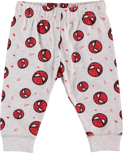 Vista 4 de Marvel Conjunto de 3 piezas de ropa de bebé de Spider-Man con pañal, pantalones y sombrero para bebé