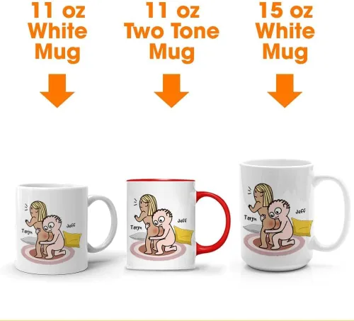 Vista 4 de Taza Kamasutra personalizada, regalos del día de San Valentín para esposa, divertida taza de aniversario para ella, regalos de inauguración