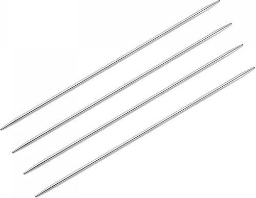 Vista 10 de uxcell Juego de 2 pares de agujas de tejer, 0.063 pulgadas de diámetro, 9.84 pulgadas de largo, acero inoxidable, agujas de suéter de doble punta