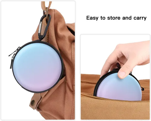 Vista 5 de MoKo Caja de almacenamiento compatible con Apple Watch Series 11/10/9/8/7/6/5/4/3/2/1/SE3/SE2/SE, funda protectora portátil de viaje para AirPods