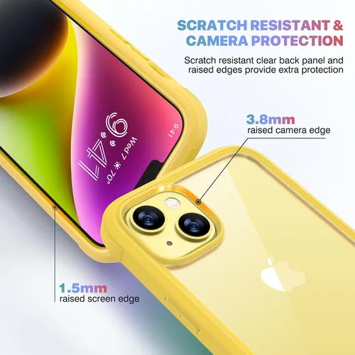 Vista 1064 de DIACLARA - Funda transparente compatible con iPhone XR 6.1 pulgadas 2018