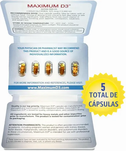 Vista 2 de 13,000 UI, 5 cápsulas en total (suministro para 5 semanas)