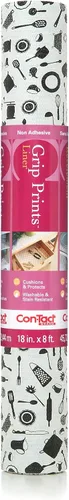 Vista 19 de Con-Tact Brand Grip Prints - Revestimiento antideslizante no adhesivo para encimera, cajón/estante, 12 x 20 pies, mármol de Carrara