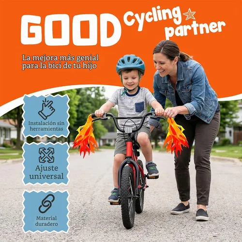 Vista 2 de Iconikal Streamers de llama para manillar de bicicleta o scooter, bicicleta infantil de 10 pulgadas, fácil de instalar
