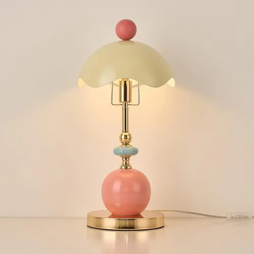 Vista 12 de Lámpara de mesa moderna imitada de seda con enchufe, base metálica, luz de escritorio con enchufe, cable y interruptor para dormitorio, mesita