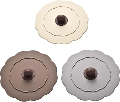 Vista 8 de Tapas de silicona (juego de 3), tapas de silicona multicolor Tapa de 3