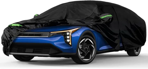 Vista 9 de Cubierta de media funda de automóvil compatible con Chevrolet Camaro 2010 2023, cubierta de parabrisas de invierno con cubierta de espejo lateral