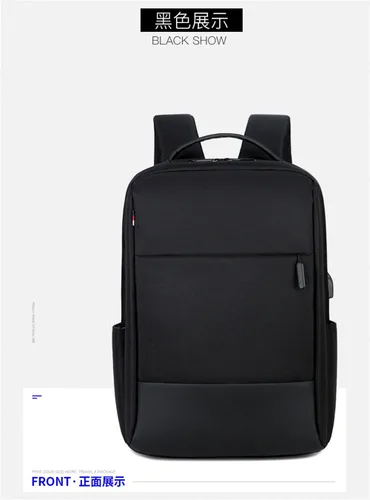 Vista 6 de Backpack for PS5 Carrying Case Laptop Travel Bag Black, Storage Bag for PS5 Large Capacity Backpack Waterproof Nylon with USB Connector, Travel Bag