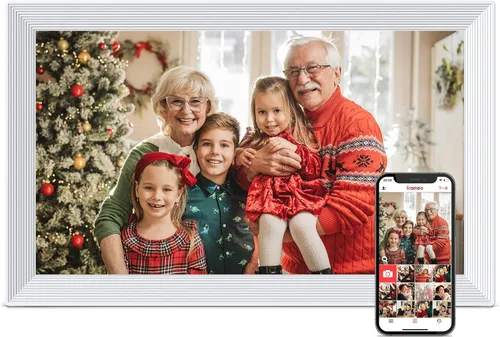 Vista 17 de Frameo Digital Frame WiFi, 15.6 inch Digital Picture Frame Large Display