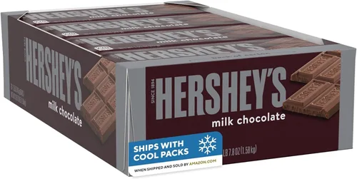Vista 8 de HERSHEY'S Barras de caramelo de chocolate con leche, 1.55 onzas (36 unidades)