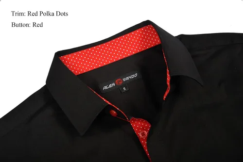 Vista 3 de Alex Vando - Camisas de vestir elásticas de, ajuste regular, manga larga, para negocios, para hombres
