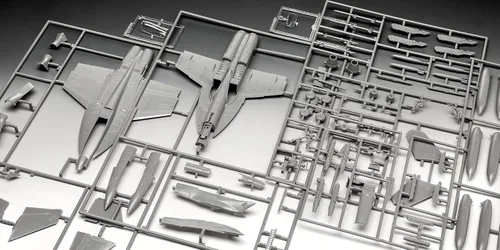 Vista 7 de Revell 03834 F/A-18F Super Hornet 1:72 Escala sin construir/sin pintar Kit de modelo de plástico