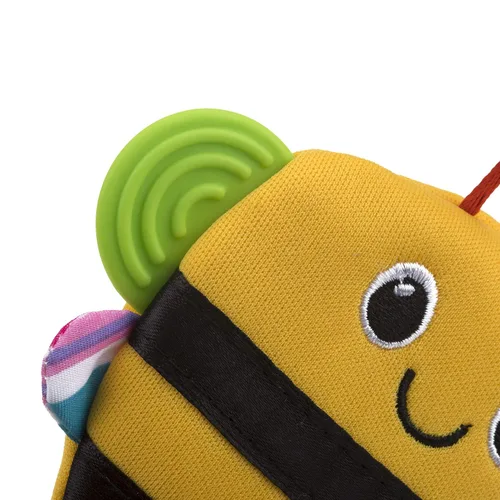 Vista 4 de Nuby Happy Handimals - Manopla de dentición, abeja