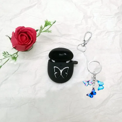 Vista 2 de Funda para Google Pixel Buds Pro 2022, bonita funda de silicona suave con diseño de mariposa de dibujos animados, funda de carga Pro