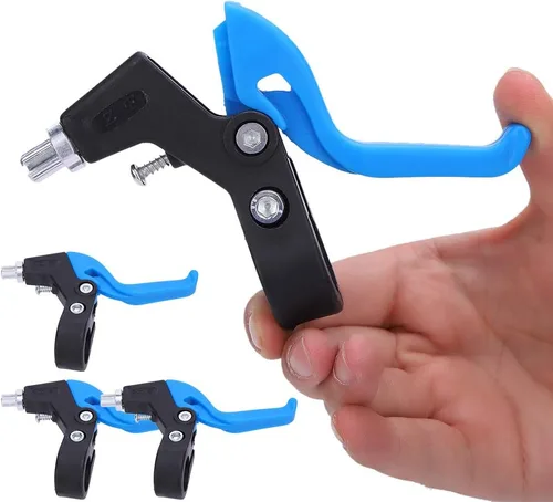 Vista 9 de Alomejor Maneta de freno para niños, manillar ergonómico ajustable, 0.874 in/0,9 pulgadas de diámetro del manillar (negro azul)