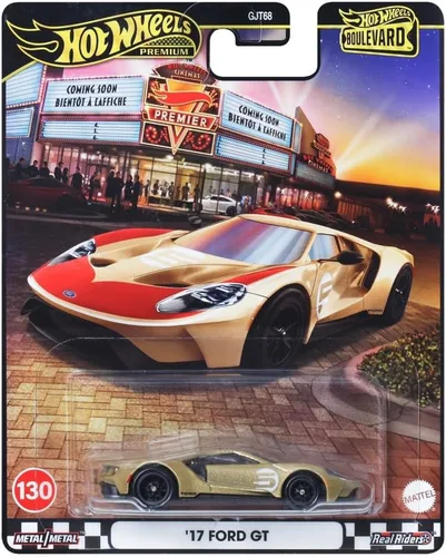 Vista 6 de Hot Wheels JBL15 Boulevard '17 Ford GT Ride On Mini auto de juguete a partir de 3 años, dorado