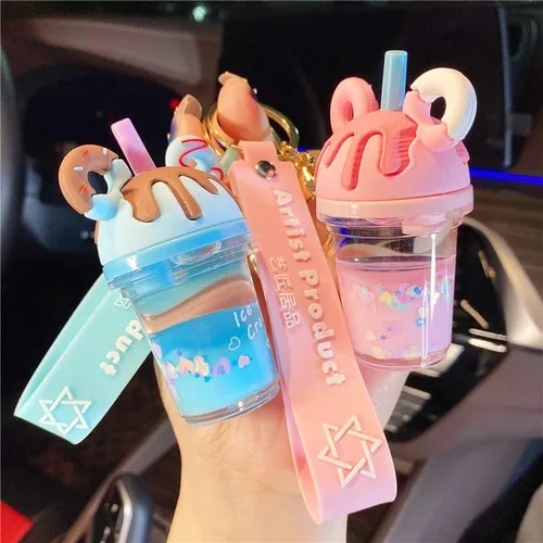 Vista 4 de Kawaii Donut Boba Llavero