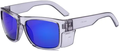 Vista 17 de Gafas de sol de seguridad polarizadas UV400 – Certificado ANSI Z87.1, 100% protección UV, antirreflejos, resistentes a los impactos