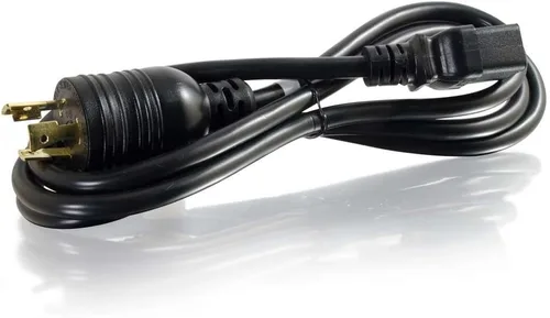 Vista 17 de Cable de alimentación C2G, cable de extensión corto, cable de extensión de alimentación, cable de alimentación de bloqueo, 10A, 250V, negro, 1 pie