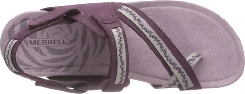 Vista 3 de Merrell Terran 3 Cush Convert Post - Sandalias para mujer, parte superior de piel nobuck y cierre de velcro ajustable