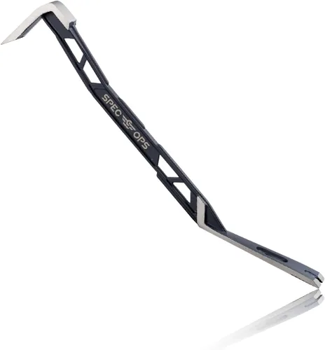 Vista 13 de Spec Ops Tools - Ganzúa de 15 pulgadas, barra plana de palanca, cabeza curva en forma de balancín, extractor de uñas en forma de lágrima, acero