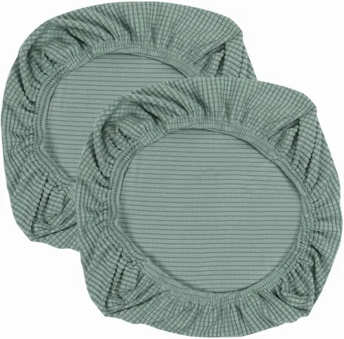 Vista 34 de Yikko - Fundas elásticas de jacquard con licra, con textura de grano de maíz, para sillas, aptas para oficina, comedor, bar, fundas para asientos