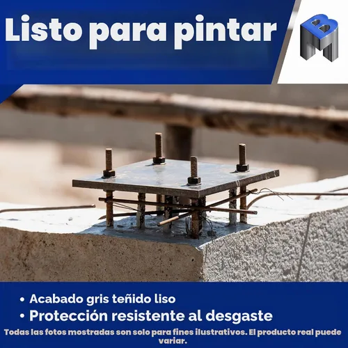 Vista 4 de Placa base cuadrada soldable de metal de acero de 4 x 4 pulgadas, placa de acero A36, base de placa de acero de alta calidad para soporte