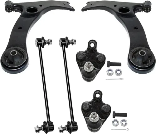 Vista 148 de Detroit Axle - Kit de extremo delantero para Chrysler 300 Dodge Charger 2011-2023 Challenger, 2 Lower Rearward Control Arms 2 Outer Tie Rods 2
