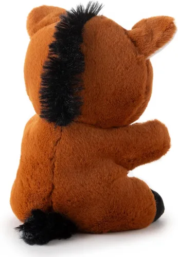 Vista 3 de The Petting Zoo Peluche de caballo de peluche, regalos para niños, animales de vida silvestre Nuggetz, juguete de peluche de caballo marrón, 6