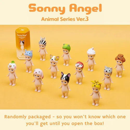 Vista 4 de Sonny Angel Versión Animal 3 - Figura Mini Original - 1 Caja Sorpresa Sellada