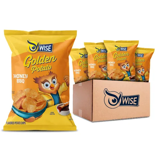 Vista 12 de Wise Snacks BBQ Kettle Patatas fritas, 0.75 onzas (paquete de 40) – barbacoa crujiente y sabrosa, sin gluten, sin OMG, papas fritas perfectas